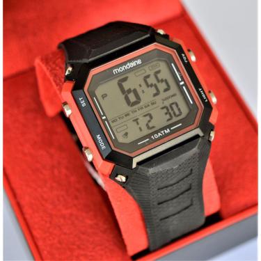 Imagem de Relogio Mondaine Masculino Digital Preto Silicone 10 Atm 111036Gomvnp3