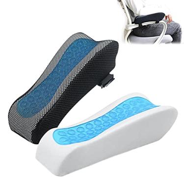 Imagem de 1 apoio braço, braço para cadeira escritório, apoio braço espuma memória, apoio cotovelo confortável almofada alívio pressão para computador cadeira escritório, cadeiras jogos e mesa (conjunto 1)