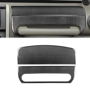 Imagem de FINMOKAL Co-Pilot Dashboard Decor Cover Fit Para Jeep Wrangler Jk 2007-2010 Fibra De Carbono Real Preto, Fibra De Carbono