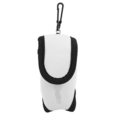 Imagem de Bolsa de cintura para estojo de bola de golfe port¨¢til pr¨¢tica, bolsa de golfe profissional com z¨ªper para equipamentos de viagem, bolsa de cintura para bola port¨¢til resistente e elegante(white)