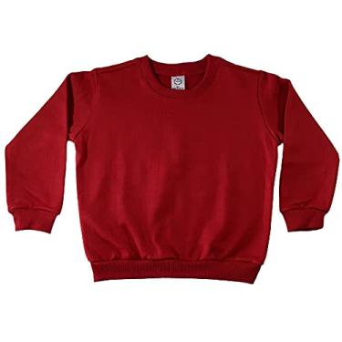 Imagem de Blusa de Moletom Infantil, Baby Deluxe, Vermelho, 4 Anos