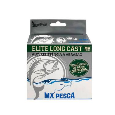 Imagem de Linha MX Pesca MX Elite Long Cast 300m Monofilamento Verde Escuro 0,35 14,70kg