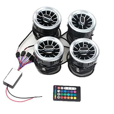 Imagem de JESYMBX Painel de instrumentos dianteiro LED automotivo AC saída de ar condicionado interior 4 peças controle prata para Mercedes Benz V Class W447 Vito V250