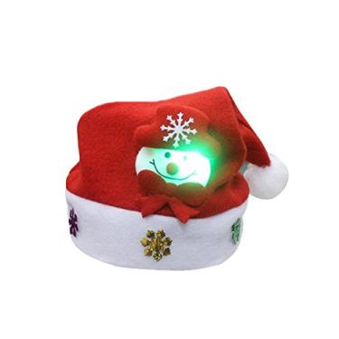 Imagem de Chapéus de Papai Noel de pelúcia unissex para festa de Natal com, boneco de neve de 2012 cm da Legou