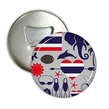 Imagem de Emblema multifuncional para abridor de garrafas da alfândega tradicional do Reino da Tailândia