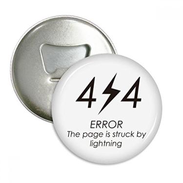 Imagem de Programmer 404 página de erro por abridor de garrafas ímã de geladeira emblema multifuncional