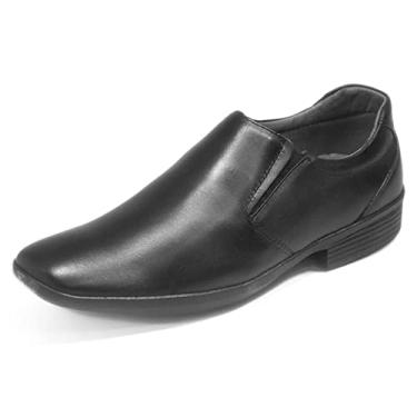 Imagem de Sapato Masculino Social Pierrô extremo conforto couro legítimo cor preto Tamanho:43;Gênero:Masculino;Cor:Preto