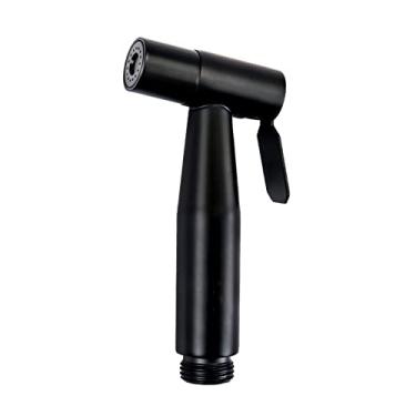 Imagem de LIDON Pulverizador de fraldas de banheiro Torneira de chuveiro Bidê Pulverizador de aço inoxidável Cabeça de chuveiro de vaso sanitário preto limpeza de banheiro aço inoxidável cabeça de pulverizador de bidê portátil