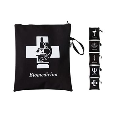 Imagem de Porta Jaleco necessaire organizador bolsa unissex - Diversas Profissões (BIOMEDICINA)
