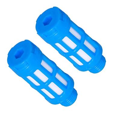 Imagem de Silenciador pneumático de plástico, redutor de ruído de rosca transparente, controle de fluxo, silenciador de ar de exaustão para cilindros para válvulas(50pcsPSU-02 silencioso)