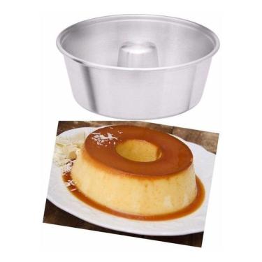 Imagem de Kit Forma De Bolo Com Furo Redonda 16Cm Aluminio 12 Unidades