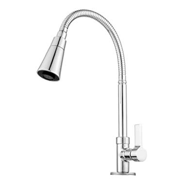 Imagem de Torneira Cozinha Bancada Gourmet Cônica Cromado C-65