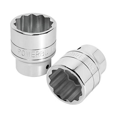 Imagem de Powerbuilt Soquete de 40 mm, chave de 3/4", 12 pontos, design de aderência forte hexagonal de parede fina, marcações de tamanho - 943243