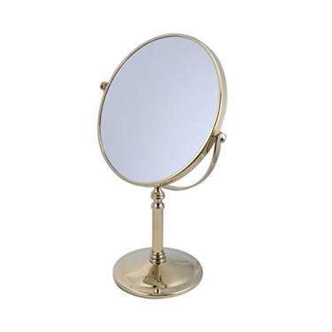 Imagem de 1 Unidade Penteadeira Com Espelho Espelhos De Mão Espelho De Maquilhagem Espelho Cosmético Em Espelho De Maquiagem Ajustável Espelho Circular Mesa Mini Lupa Suporte Antiquado Girar
