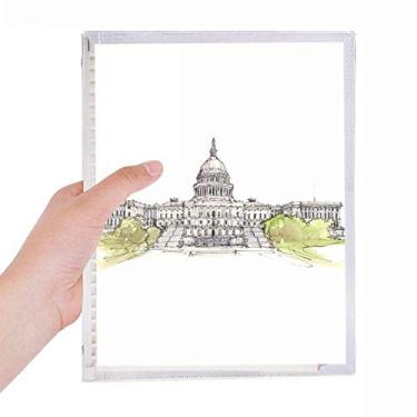 Imagem de Caderno diário de folhas soltas do Capitólio dos Estados Unidos recarregável, papelaria