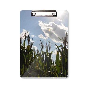 Imagem de Placa de apoio para prancheta branca Blue Sky Clouds A4