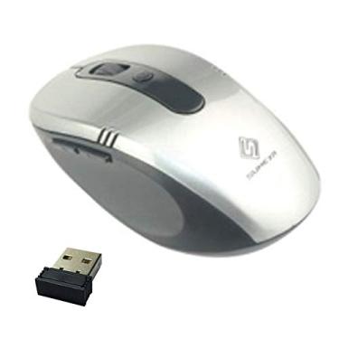 Imagem de Mouse Sem Fio Wifi Usb 1600dpi Optico 3d Qualidade Cor Prata