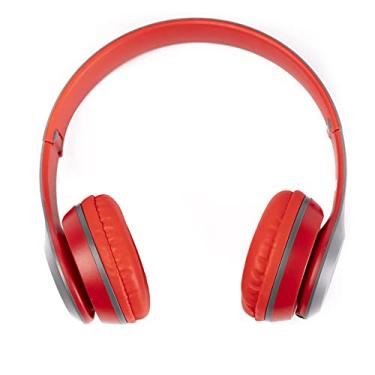 Imagem de Headphone Bluetooth HF-2202 Hayom 40mm Vermelho com Botões