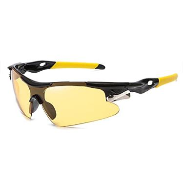 Imagem de Xiaolw Óculos de sol esportivos para bicicleta de estrada Óculos de proteção para ciclismo de montanha Óculos de proteção para bicicleta Mtb Óculos de sol masculino feminino (AMARELO)