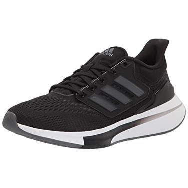 Imagem de adidas Tênis de corrida feminino Eq21, Preto/cinza/cinza., 11