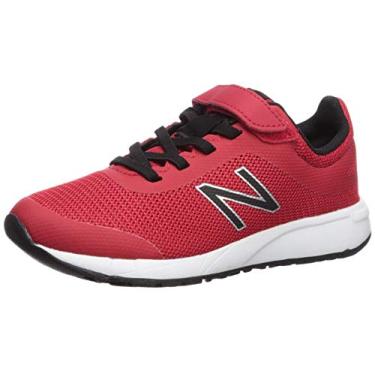 Imagem de New Balance Tênis de corrida infantil 455v2 Hook and Loop, Equipe vermelho/preto, 2 Infant