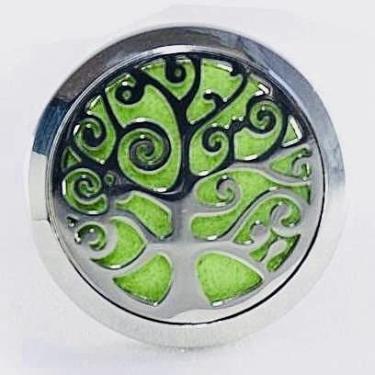Imagem de AROMATIZADOR DIFUSOR EM AÇO INOX PARA CARRO / AUTOMÓVEIS - ÁRVORE DA VIDA AROMATERAPIA