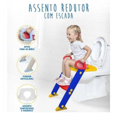Imagem de Assento Infantil Redutor Com Escada Para Vaso Sanitário - Magazine Rm