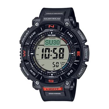Imagem de Casio Série PRG340 | Pro Trek | Resistência à água de 100 metros | Bússola | Alt/Baro-Thermo | Energia Solar Resistente | Cronômetro 1-100 SEC | Temporizador de Contagem Regressiva | Hora Mundial,