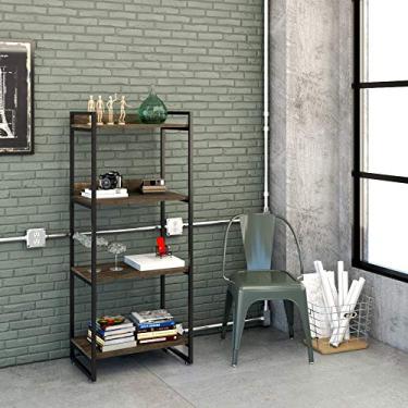 Imagem de Estante Multiuso 4 Prateleiras 146x60cm Estilo Industrial
