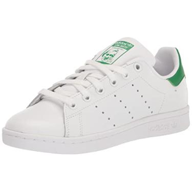 Imagem de Tênis de couro masculino Adidas Originals Stan Smith, Footwear White/Core White/Green, 11.5