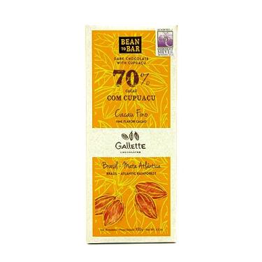 Imagem de Chocolate 70% Cacau com Cupuaçu Gallette 100g