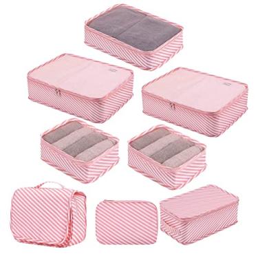 Imagem de higiene pessoal viagem para mulheres, sacos lavanderia, conjunto organizador viagem multiuso para artigos higiene pessoal, roupa íntima, sapatos, acessórios cosméticos Gentle