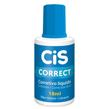 Imagem de Corretivo Líquido CIS Correct 18ml, à Base de Água, Caixa com 12 unidades