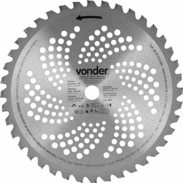 Imagem de Lâmina Circular Com Vídea, Para Roçadeiras, 255 Mm X 20 Mm, 40 Dentes, Vonder