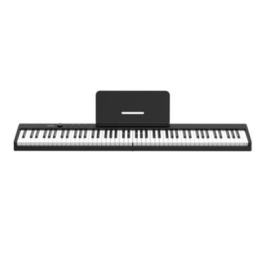 Imagem de teclado eletrônico para iniciantes Teclado Eletrônico Dobrável Inteligente Portátil De 88 Teclas, Instrumento De Piano Eletrônico Adulto Profissional