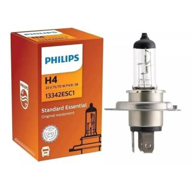 Imagem de Kit 10 Lâmpadas Caminhão Onibus Philips H4 24v 70w 