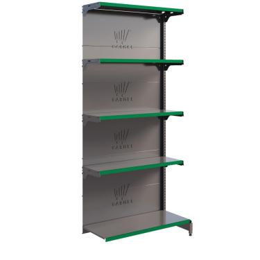 Imagem de Gôndola Fit 40 Parede 1 Continuação 2,02m Comercial Farmácia Loja - Amapá