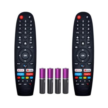 Imagem de Kit 2 Controle Remoto Compatível com TV Multilaser Smart 4K TL042 TL045 TL046