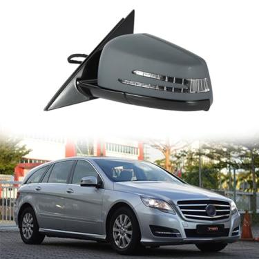 Imagem de Conjunto de espelho de porta lateral adequado para Mercedes Benz 2007-2015 W251 R280 R300 R350 R400 Espelho retrovisor lateral do motorista para acessórios Mercedes Benz dobrável, memória,