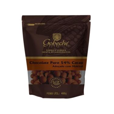 Imagem de Gotas Chocolate 54% Cacau Gobeche - Adoçado com Maltitol e Stevia - 400g