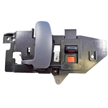 Imagem de PT Auto Warehouse GM-2901G-FL - Maçaneta interna interna, caixa preta com alavanca cinza - frente do lado do motorista