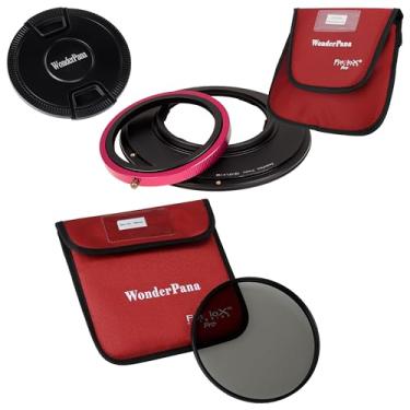 Imagem de Kit CPL de filtro essencial WonderPana XL - Suporte de filtro de núcleo, tampa de lente e filtro CPL de 186 mm - compatível com lente artística Sigma 14 mm 1,4 DG DN (Versão de montagem L/E)