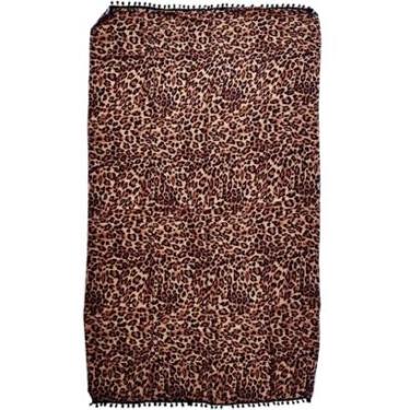 Imagem de Canga Alma de Praia Estampa Onça Pompom-Feminino