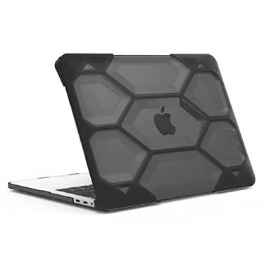 Imagem de Capa para MacBook Pro 13 polegadas A1706&A1708 iBenzer Hexpact design de camada dupla capa protetora robusta de corpo inteiro, Preto, Macbook Pro 13" with/without Touch Bar