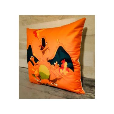 Imagem de Almofada de pelúcia Charizard 45x45 cm com capa extra macia