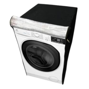 Imagem de CAPA PARA LAVADORA ELECTROLUX 11KG LFE11 TRANSPARENTE FLEX (Preto)
