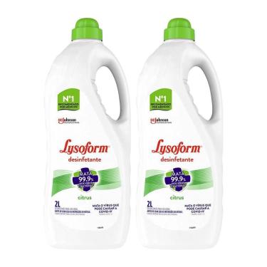 Imagem de Kit 2 Desinfetante Líquido Lysoform Citrus 2L cada