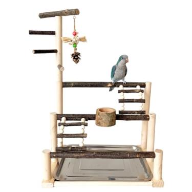 Imagem de Poleiros e escadas em pé para pássaros, brinquedo de academia, gaiolas de pássaros, brinquedo de mastigação, papagaio, gaiolas de pássaros, brinquedo de entretenimento