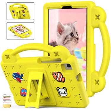 Imagem de UUCOVERS Capa infantil para tablet Samsung Galaxy Tab A de 8,0 polegadas modelo 2019 (SM-T290/T295/T297) e Galaxy Tab A7 Lite 22.1 cm 2021 (SM-T220/T225/T227) com alça de suporte rígido, capa de