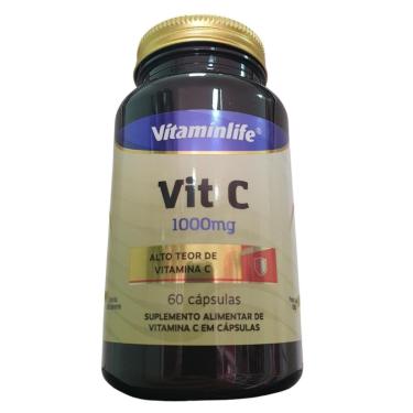 Imagem de Suplemento Vitamina C 1000mg 60 Caps - Vitaminlife-Unissex